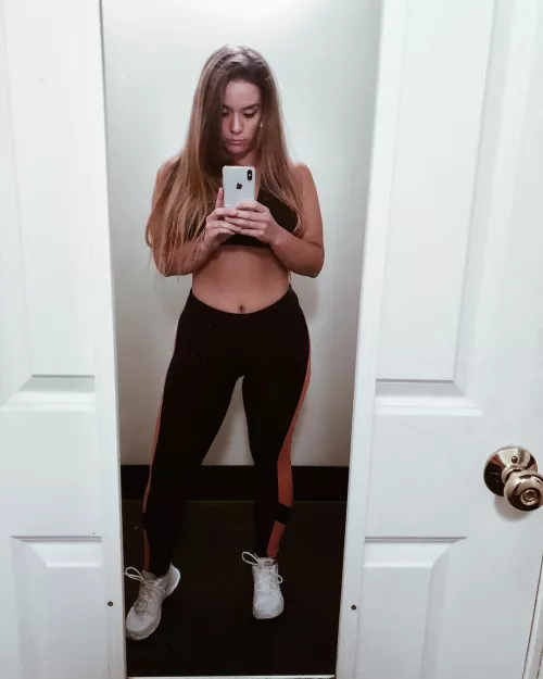 Fit brunette