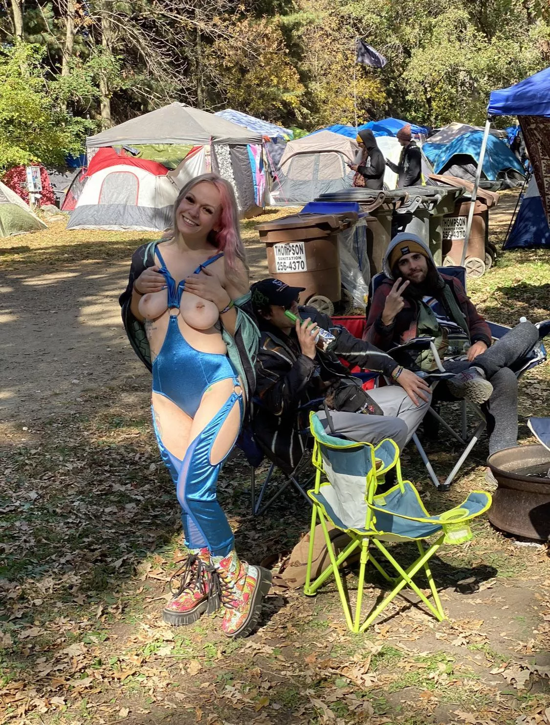 flashing everyone at the campground