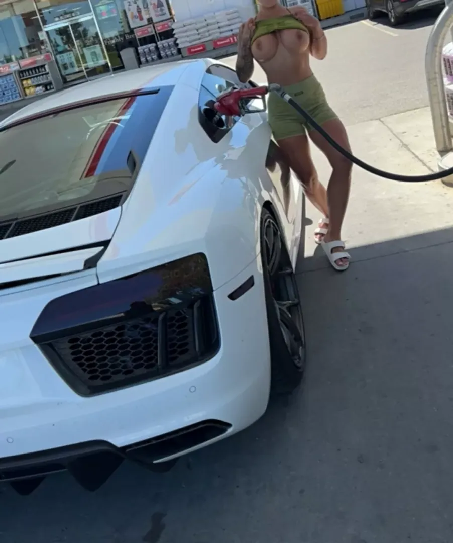 Flashing the guys that thought they were coming to check out the car and instead got to check me out