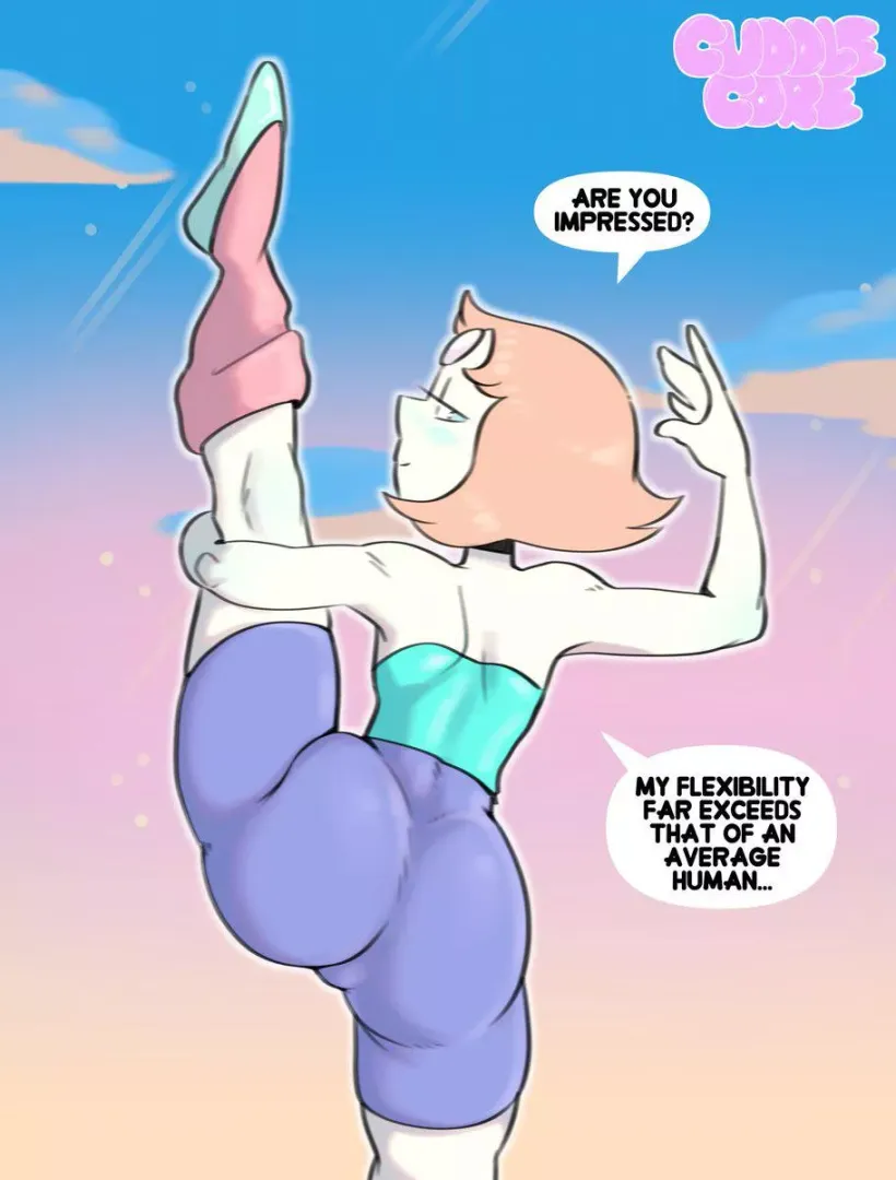 Flexible Pearl is a bit of a show off (CuddleCoreNSFW)