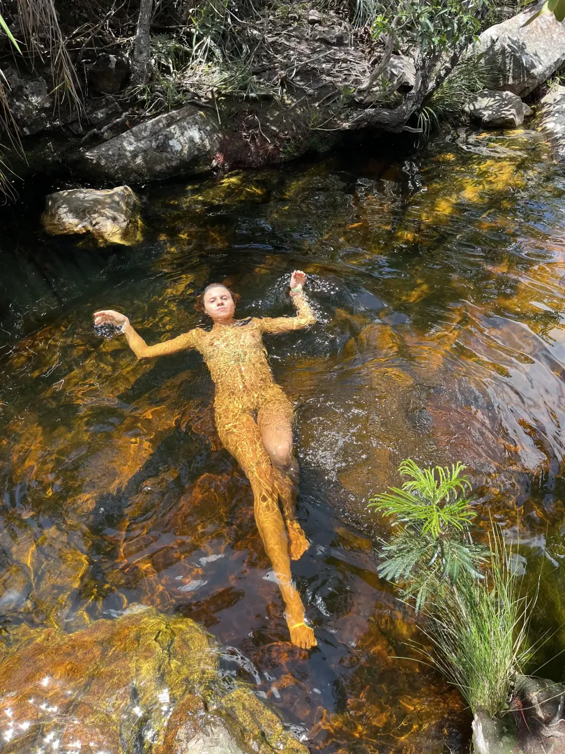 Flowing with the waters of life, where each wave is a dance and every dive is a cosmic connection. 🌊✌️