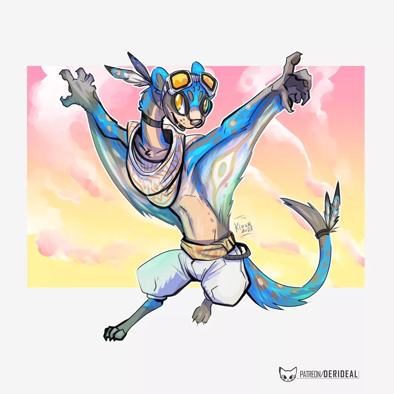 Flying weasel hybrid (art by me)