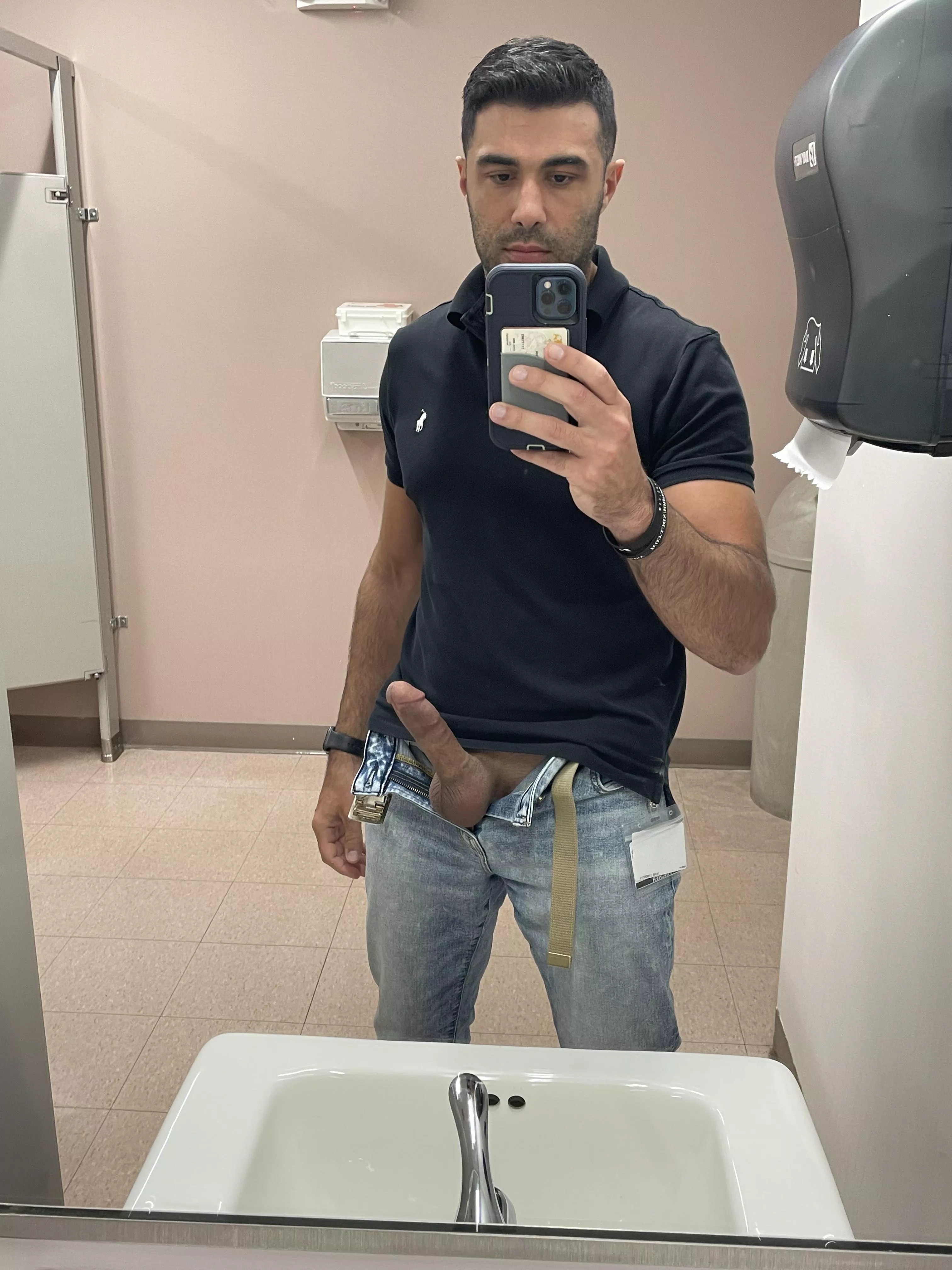 Follow me to the bathroom?