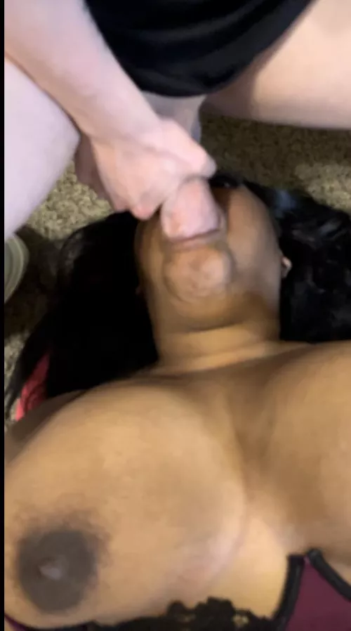 Force feed me your monster white cock!