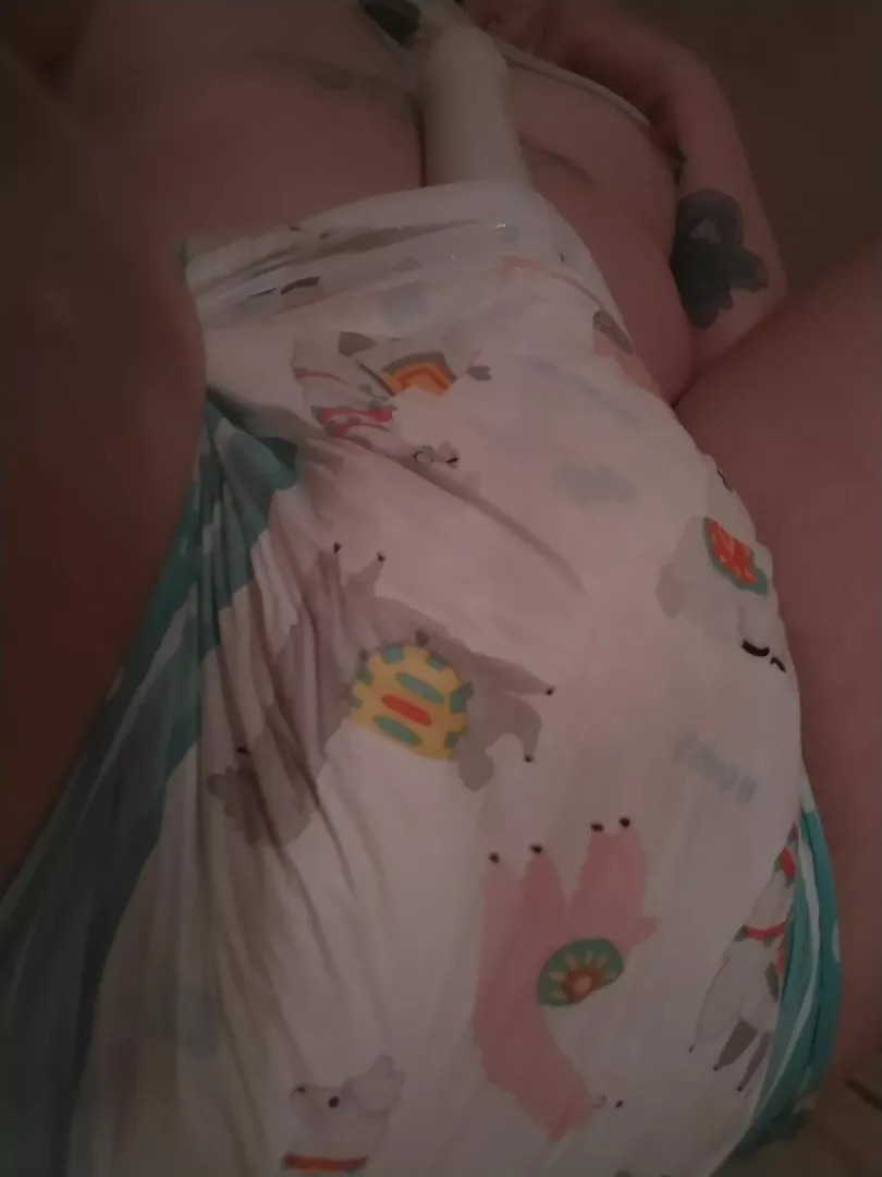 Forced cummies in my wet diaper