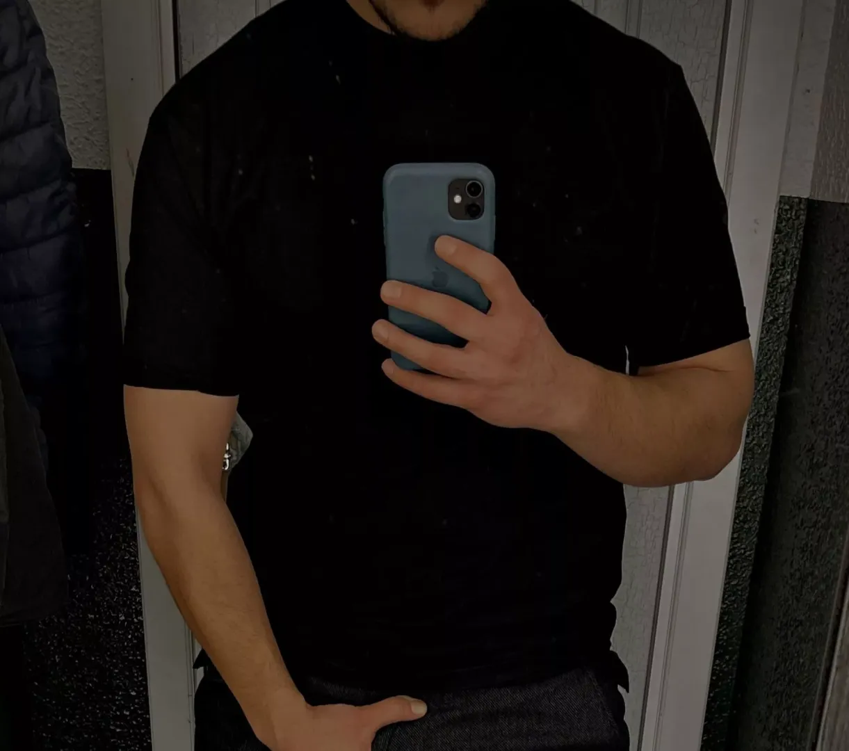 Forearms only, dont look down
