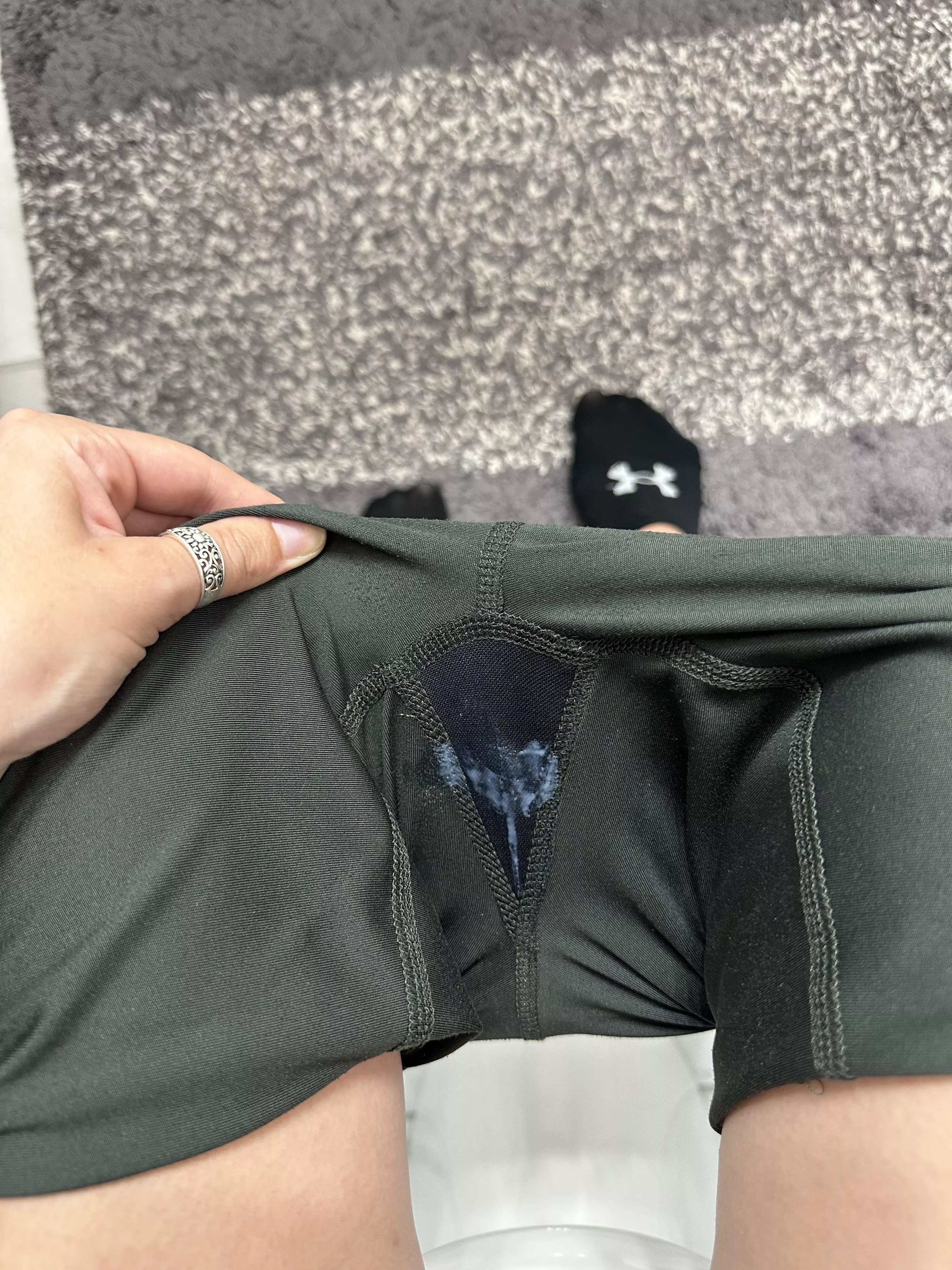 Forgot to wear panties