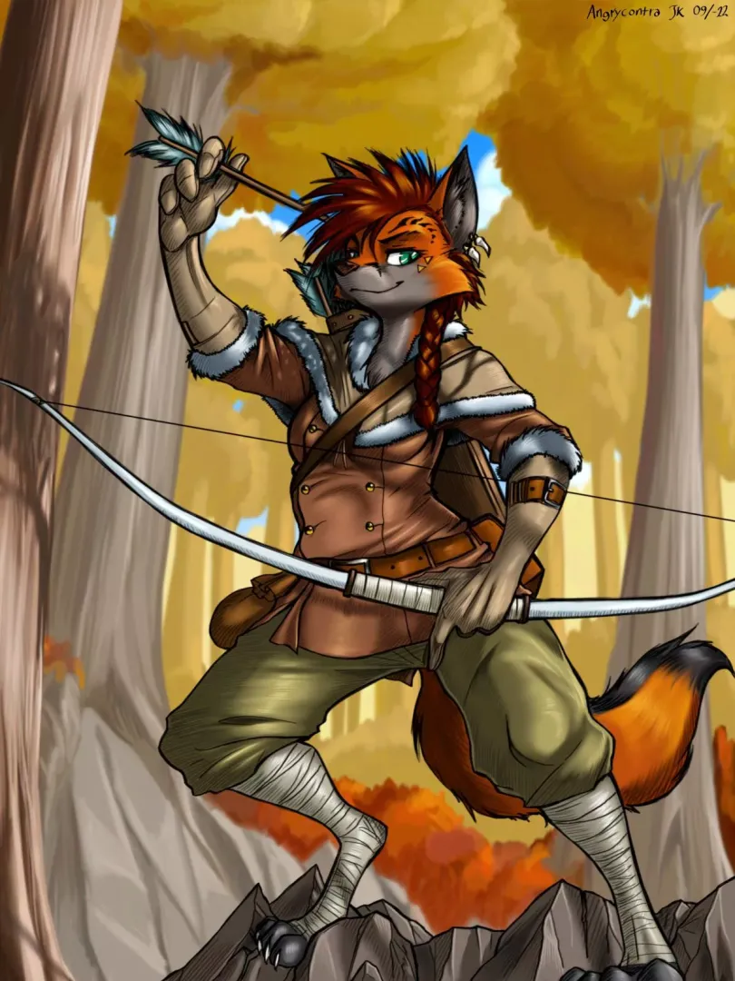 Fox Huntress (art by me)