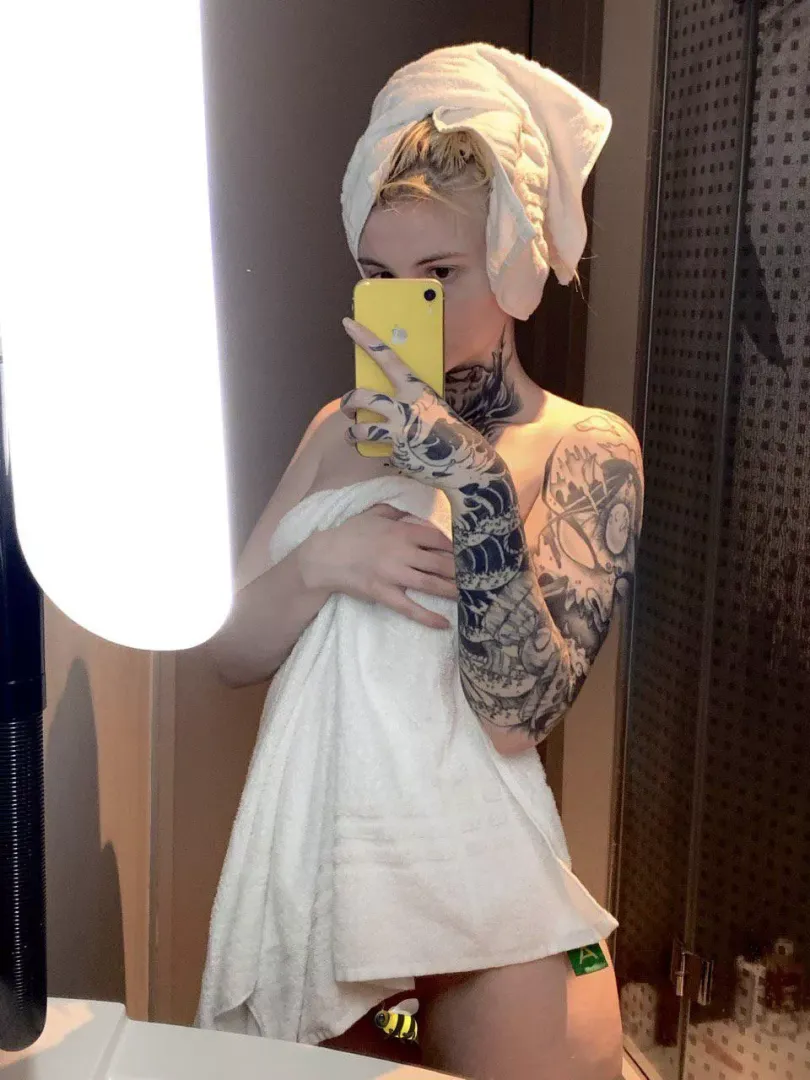 Fresh from the shower
