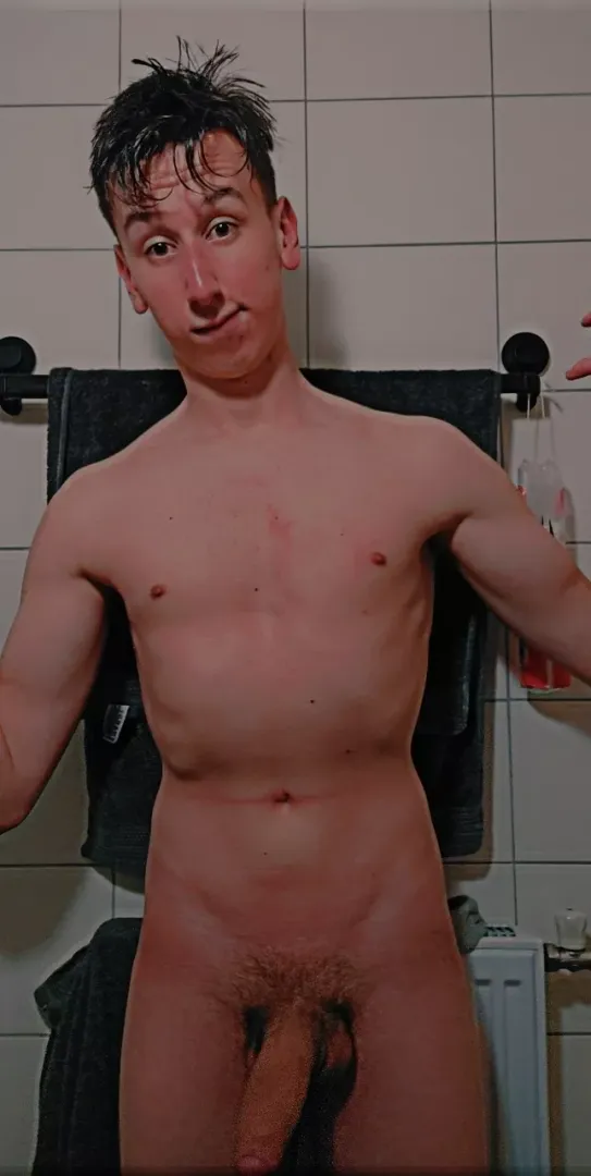 fresh out of the shower