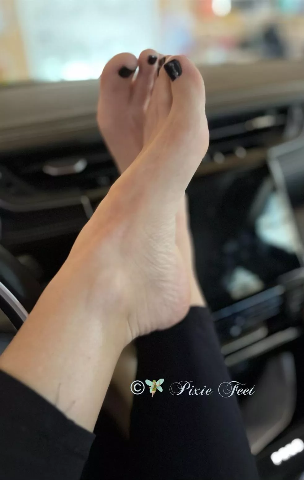 Fresh pedi. How do u feel about black? OC