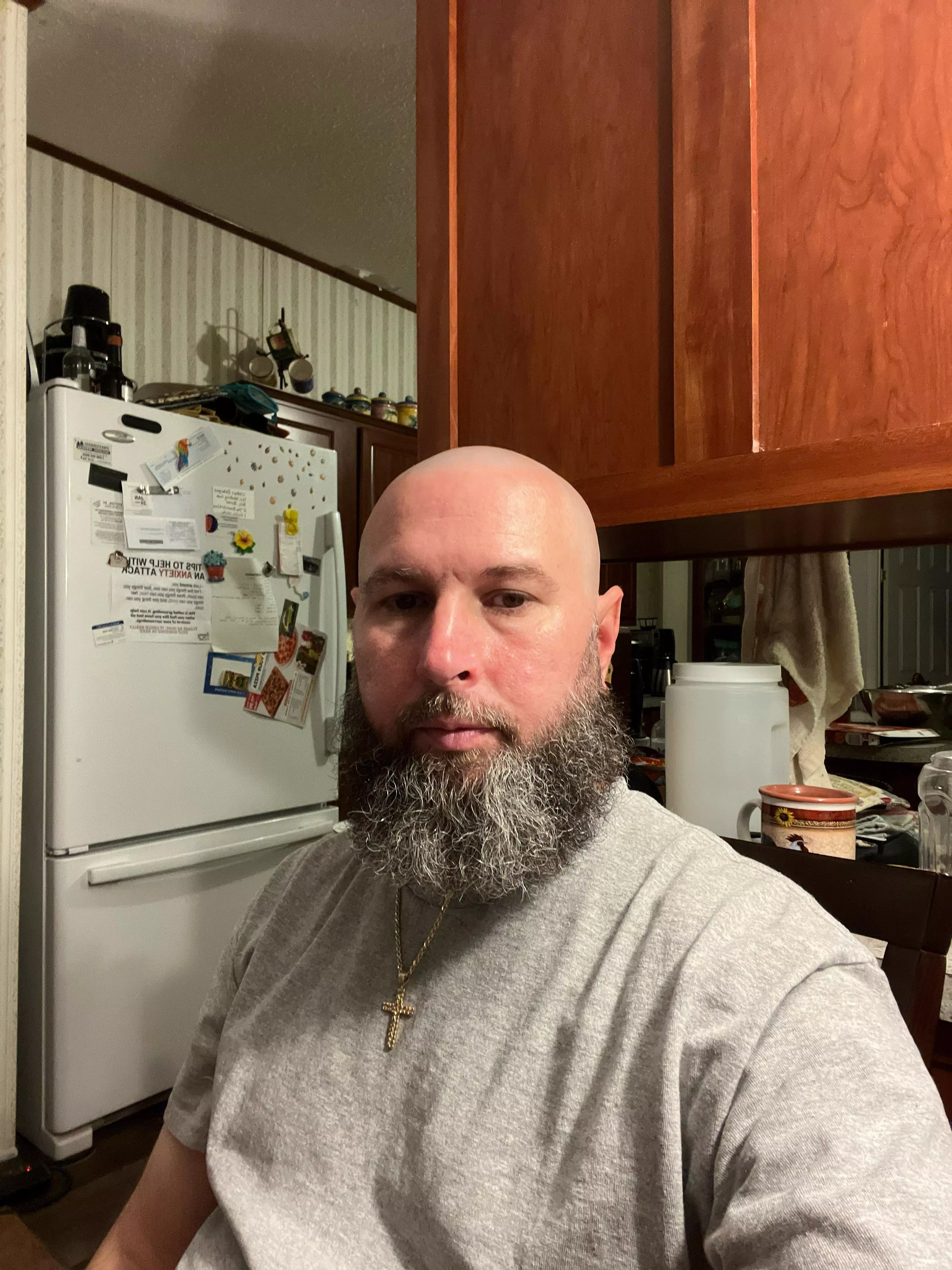 Freshly shaven