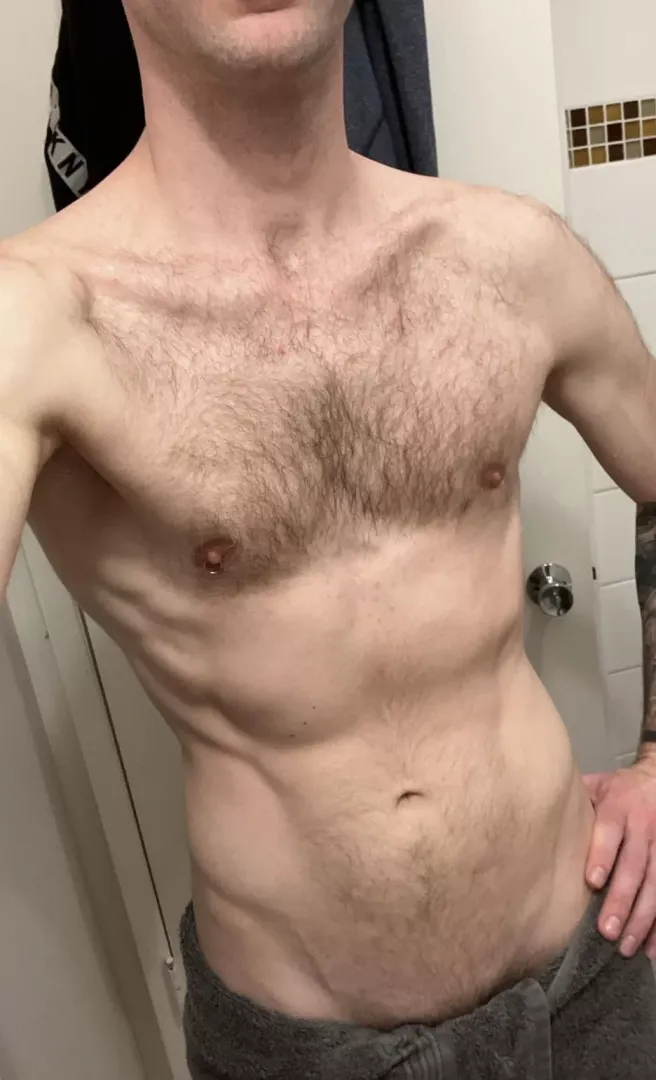 Freshly showered