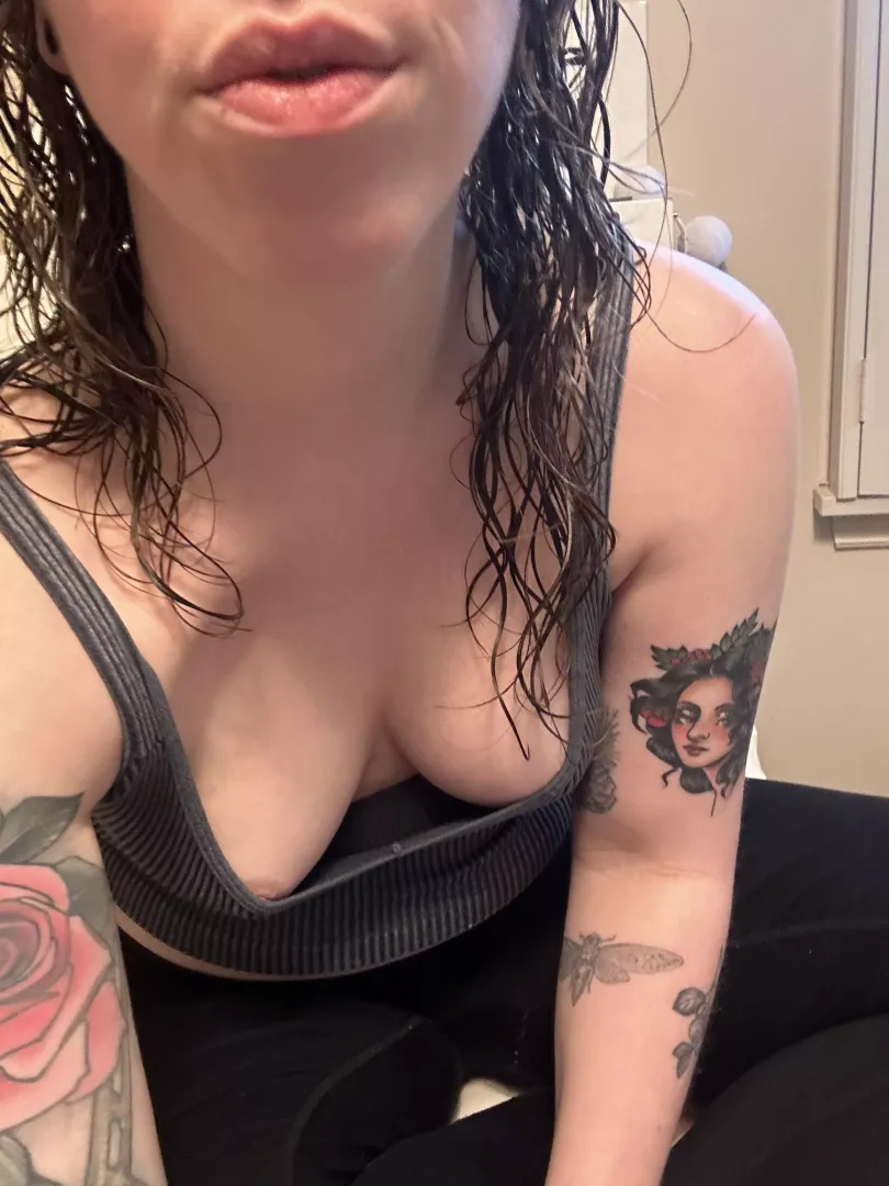 Freshly showered!