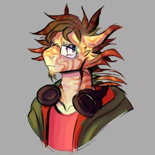 Friend's fursona (against his will; art by me; open comms)