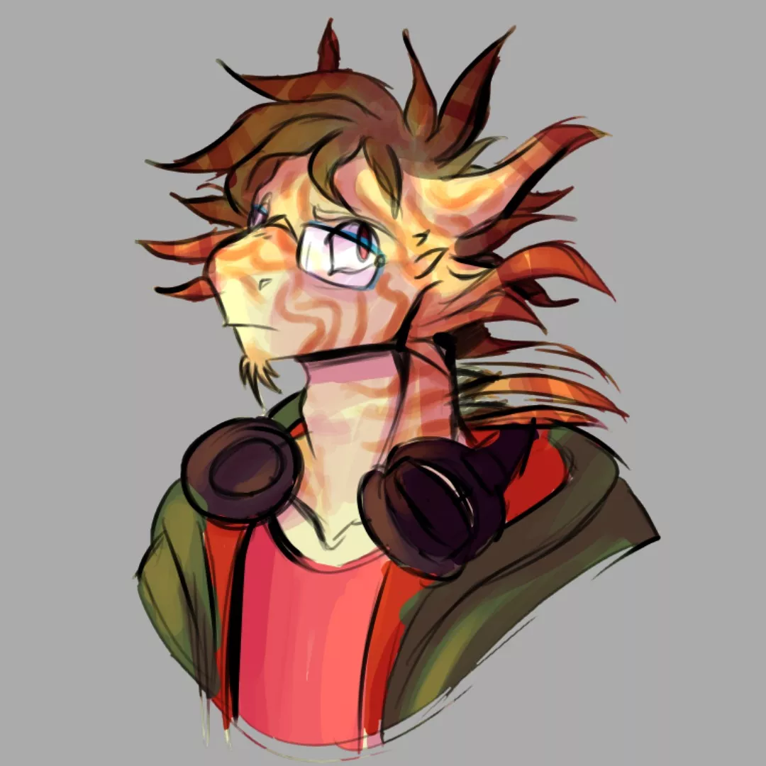 Friend's fursona (against his will; art by me; open comms)