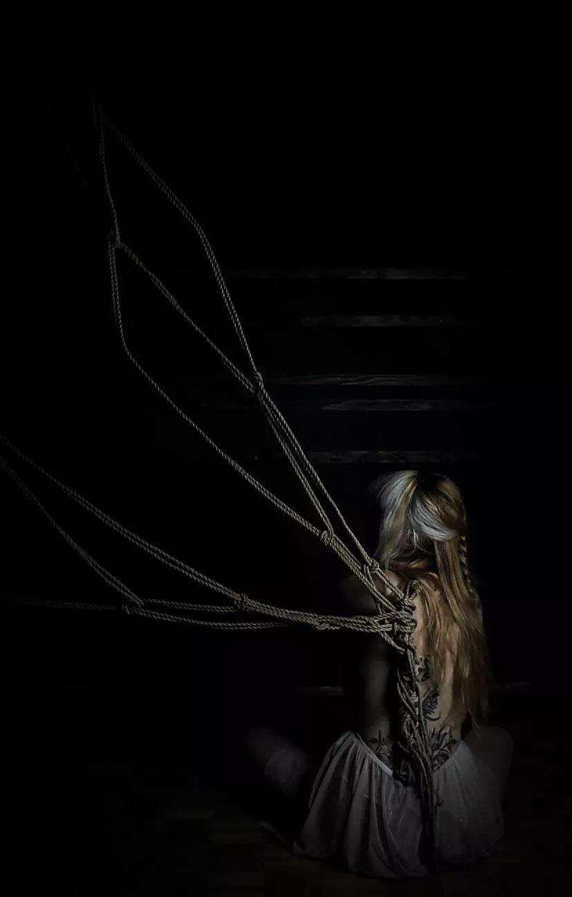 From my „one winged angel“ shibari shoot