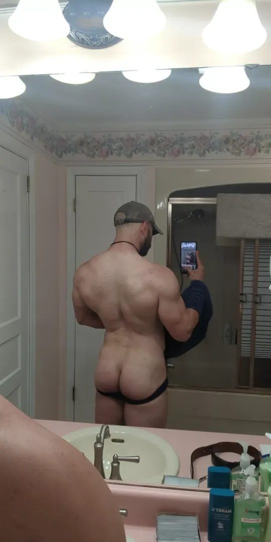 from the back