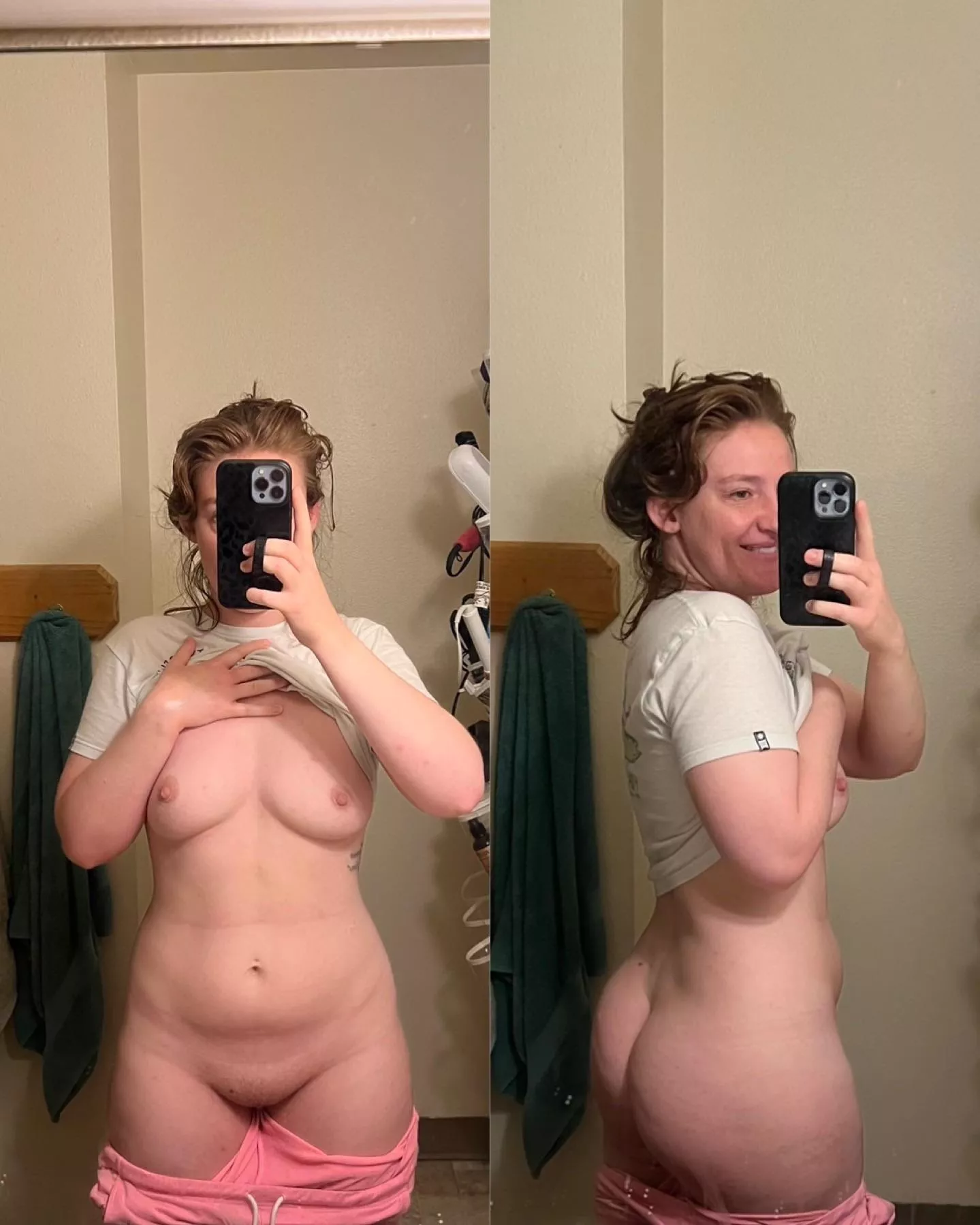 From the front vs back