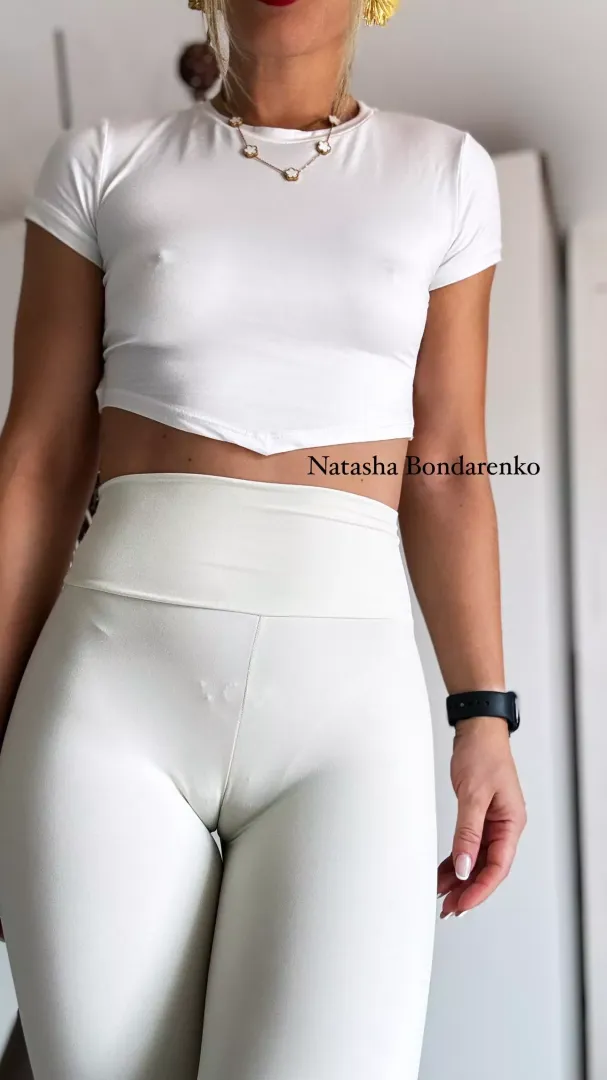 Front view in my yoga pants 