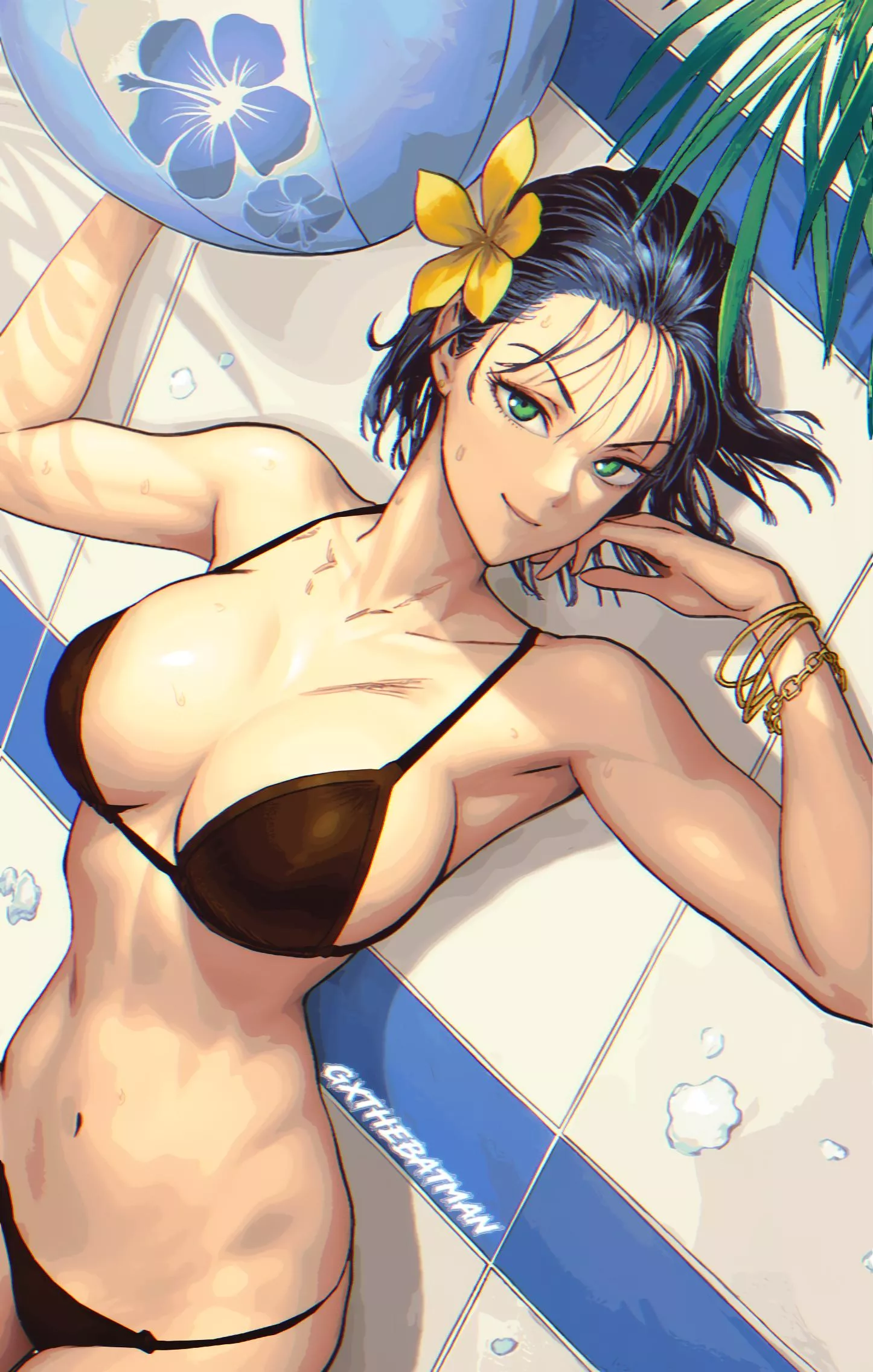 Fubuki getting a tan [One Punch Man]