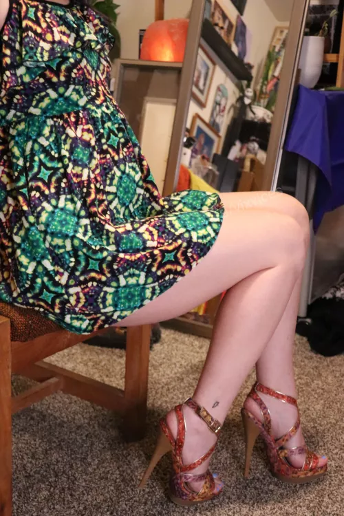 Fun heels to match a fun dress