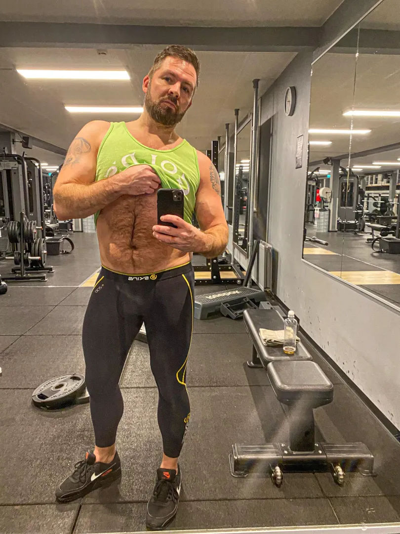 Fur-check at the gym