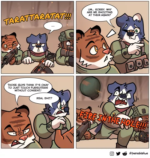 Fursuit ≠ Consent! [comic by me]