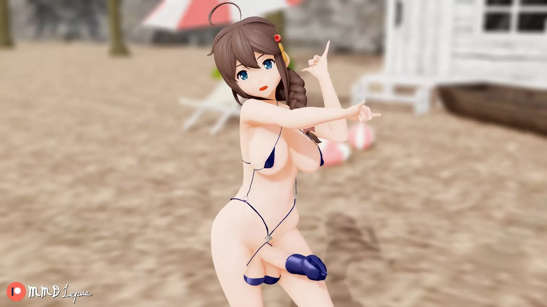 Futanari Shigure (MMD Lepus) [Kantai collection]