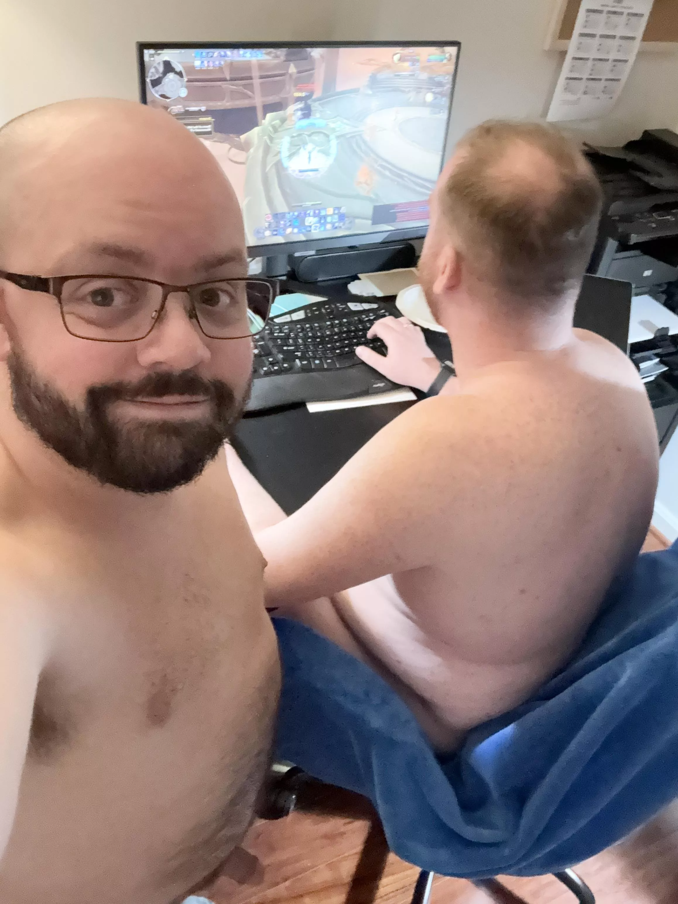 Gaming with my partner. Happy Saturday!