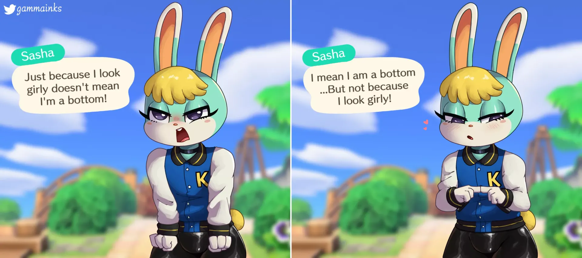 (gammainks) the problem to be girly