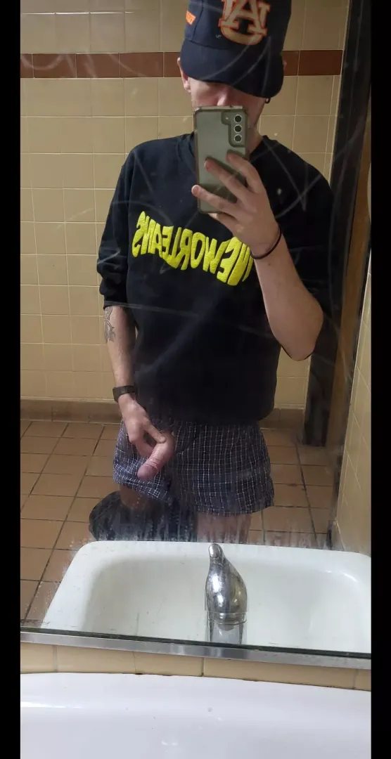 Gas station has me horny