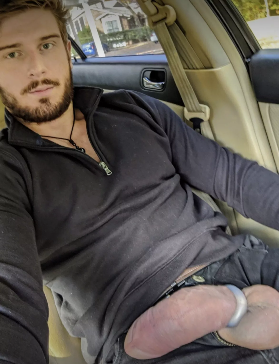 Get on your knees and choke in this big cock