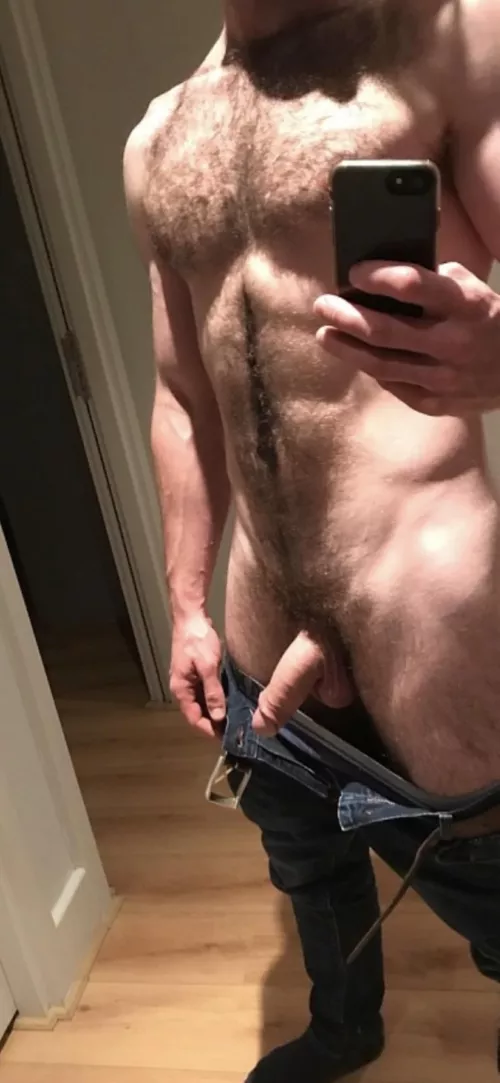 Get on your knees and suck my thick cock!