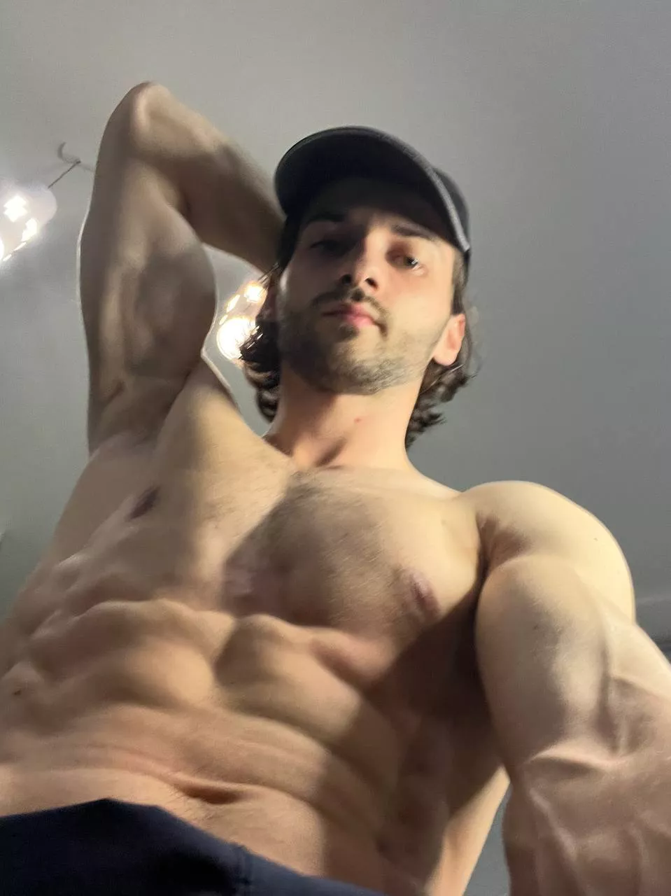 Get on your knees and worship my armpit while I hold your throat