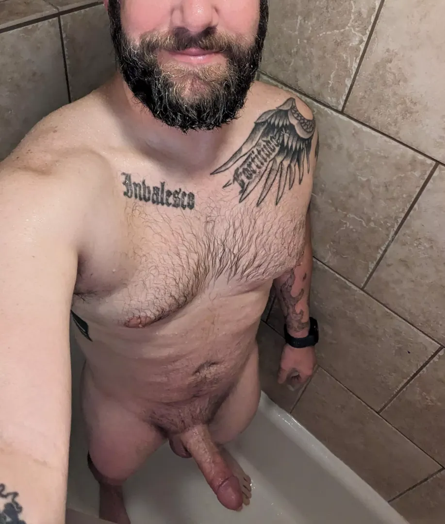 Getting clean after being dirty!
