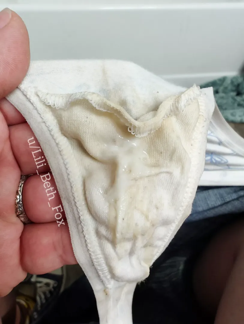 Getting close to show you my wet and creamy white gusset! [OC]