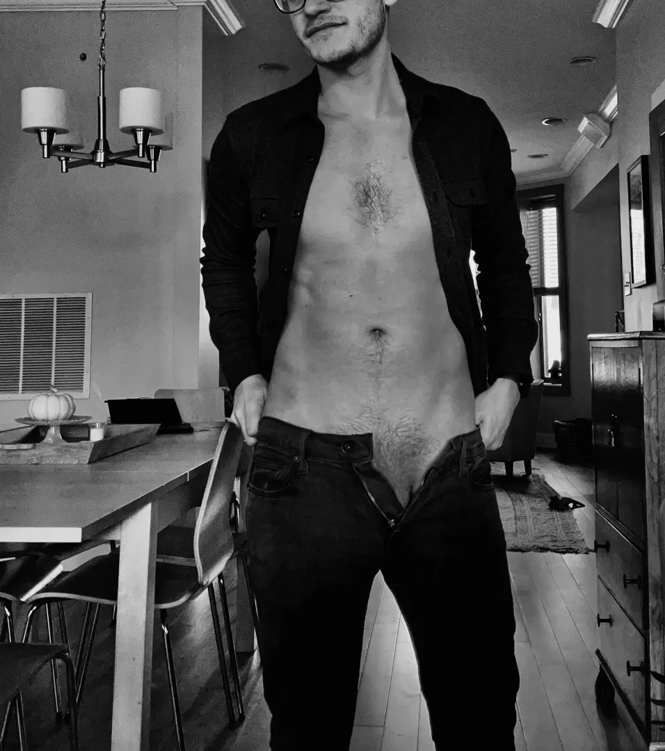 Getting dressed.