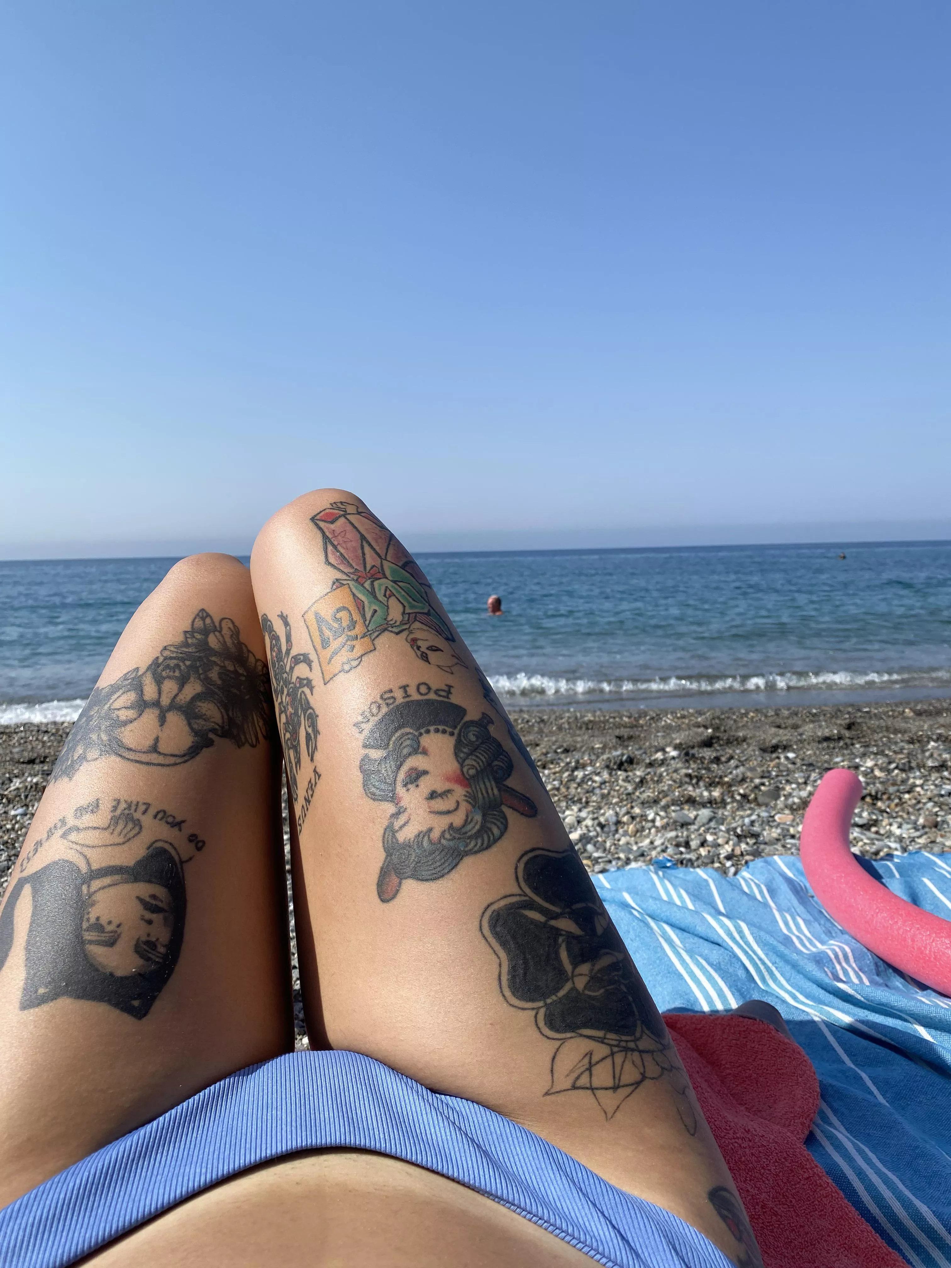 Getting my tan
