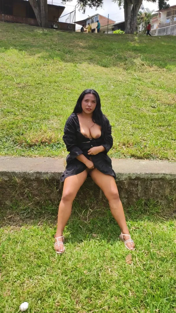 Getting naughty [f] in the park with that guys watching me