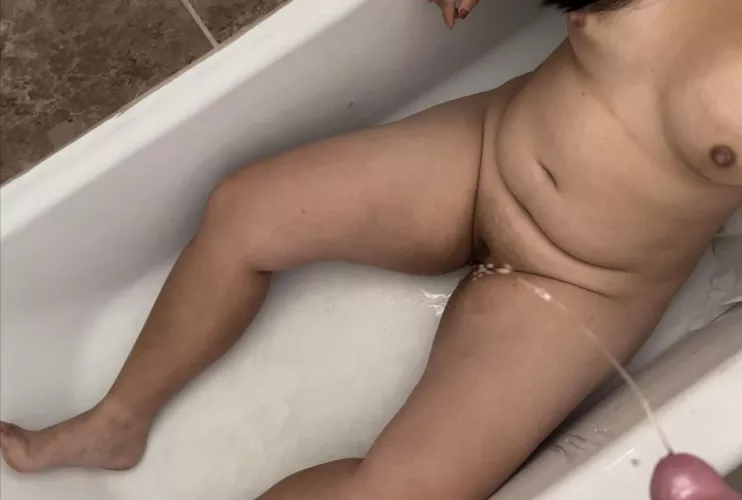 Getting peed on like the good girl I am.