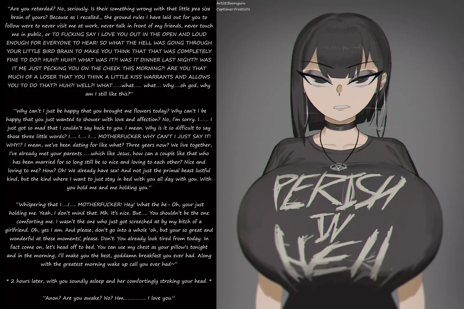 Getting yelled at by your Gothic GF[Goth][Wholesome][A Little Tsundere]