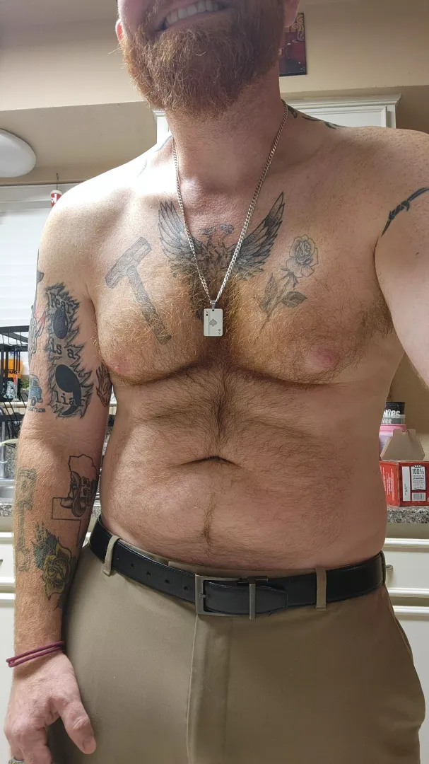 Ginger chest hair