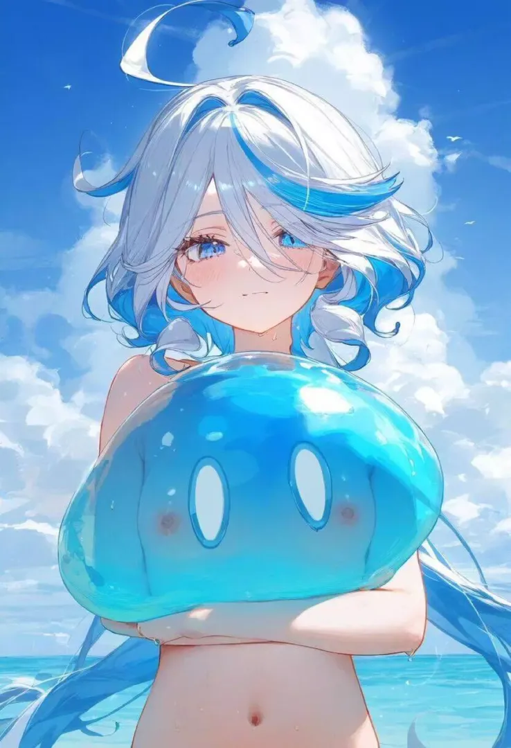 Girl with slime