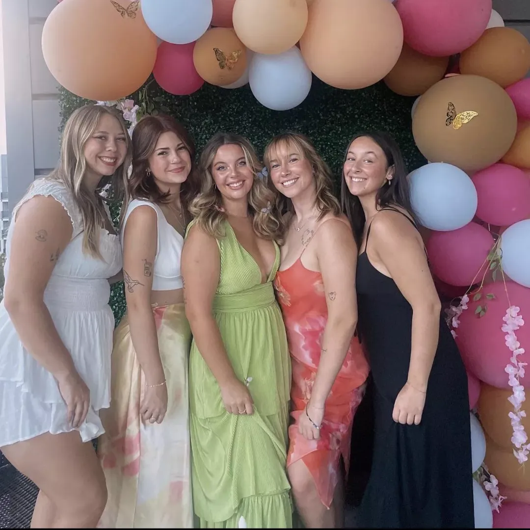 Girls celebrating