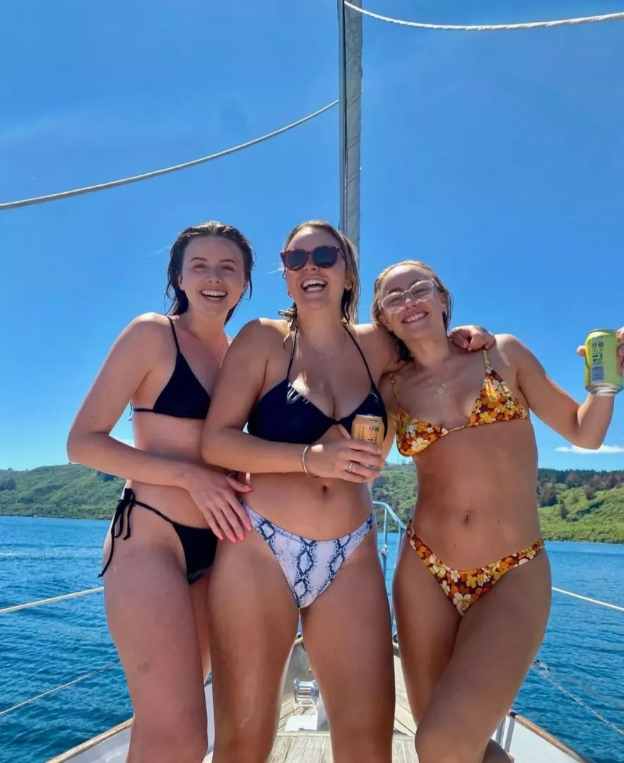 Girls on a boat