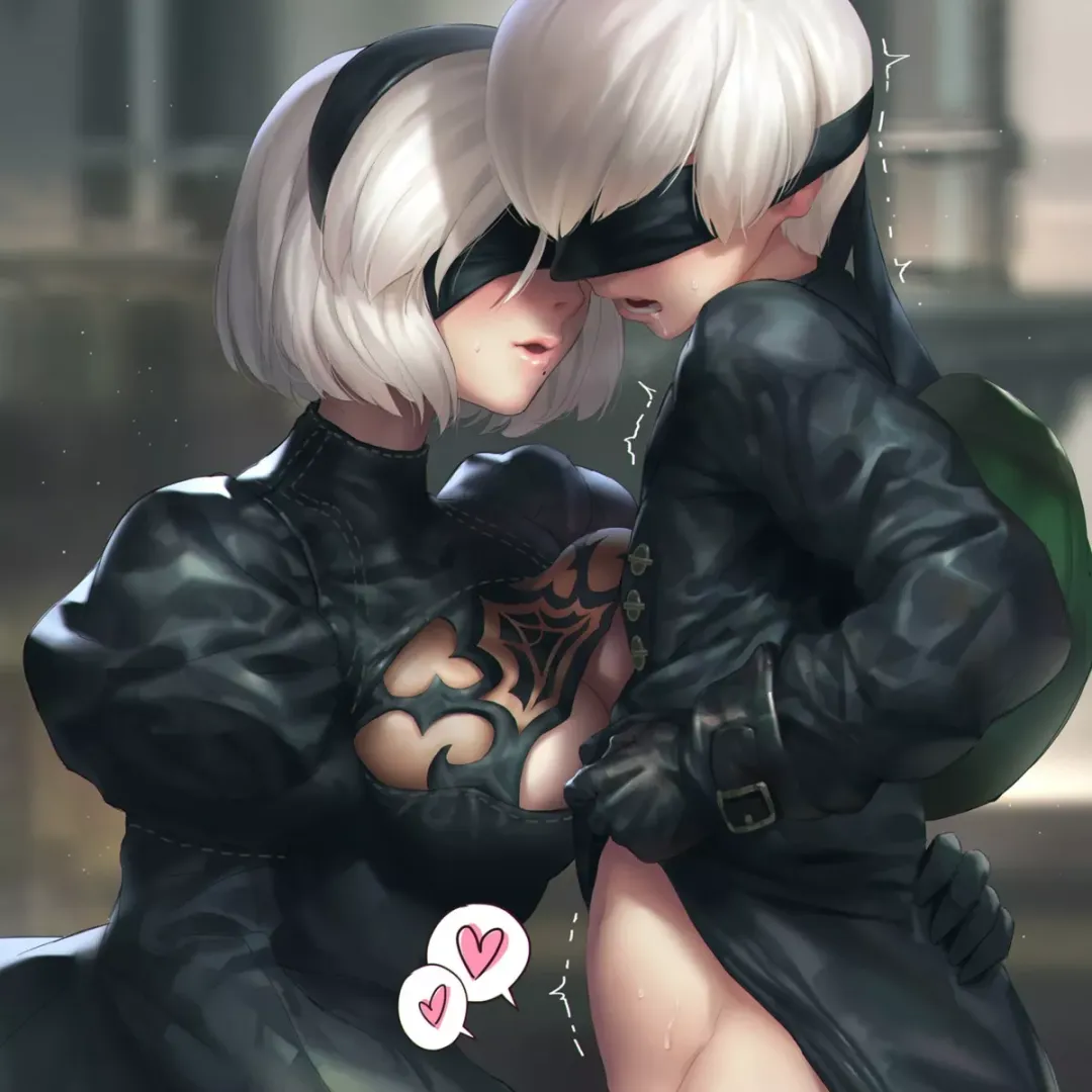 Giving 9S some rubs