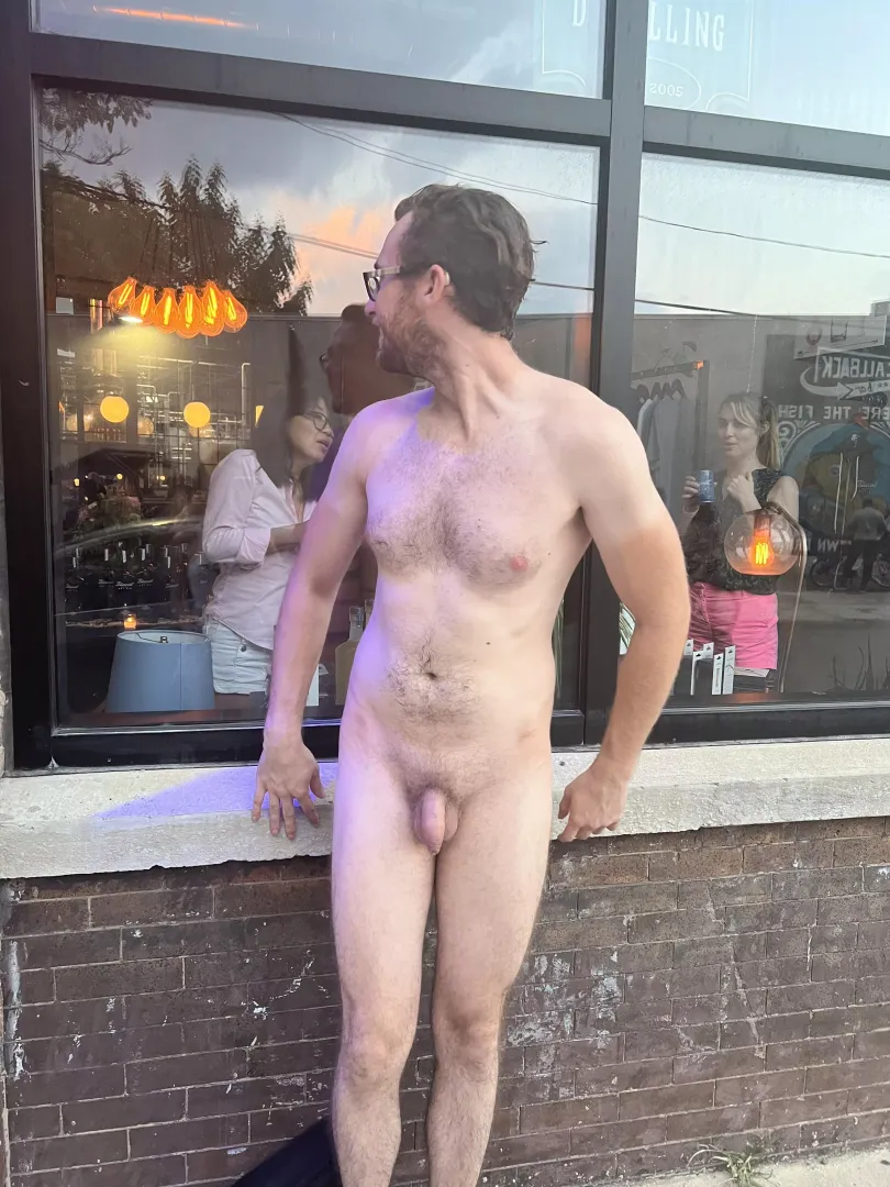Giving the bar goers a surprise