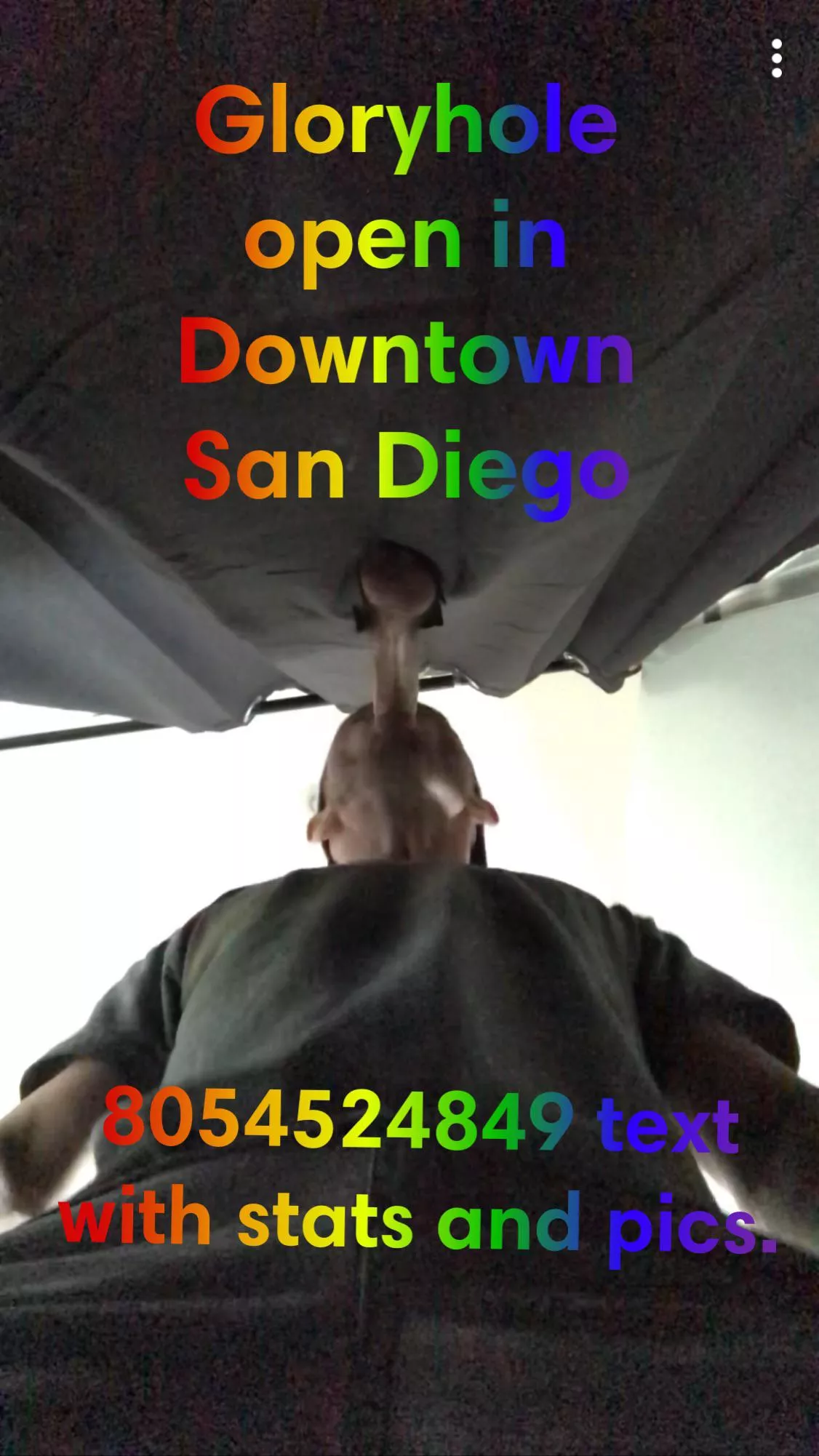 Gloryhole Open July 3 & 4th. Downtown San Diego. Clean anonymous head or ass for str8 and bi dudes. Be young/fit/clean. Hmu