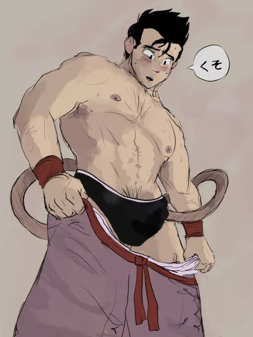 Gohan having some fun